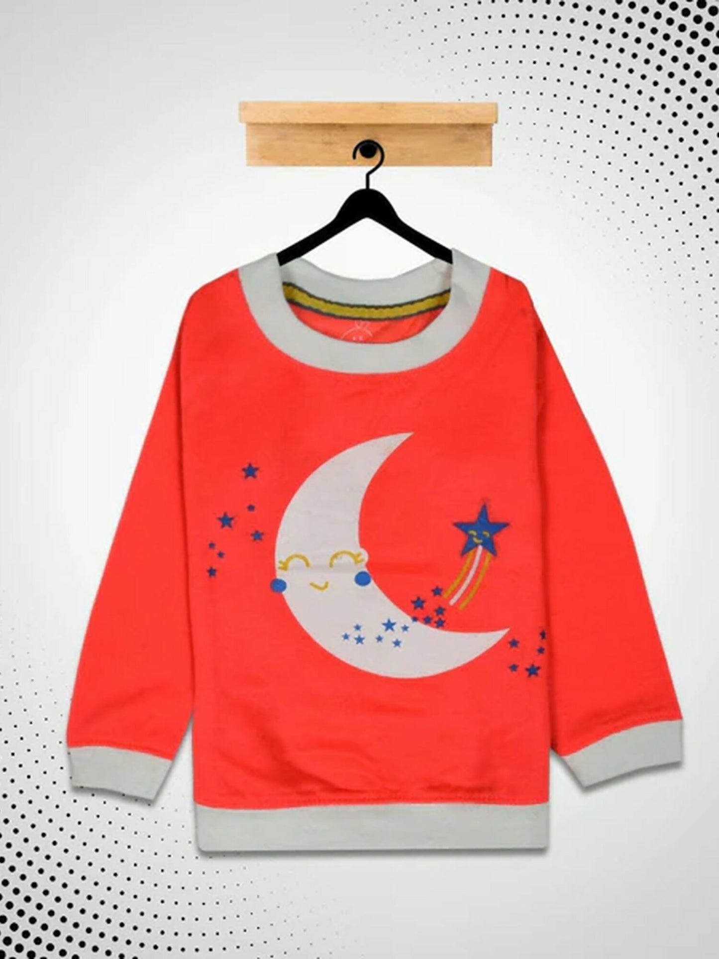 Funky's kid's Moon Star Printed Sweat Shirt-10188