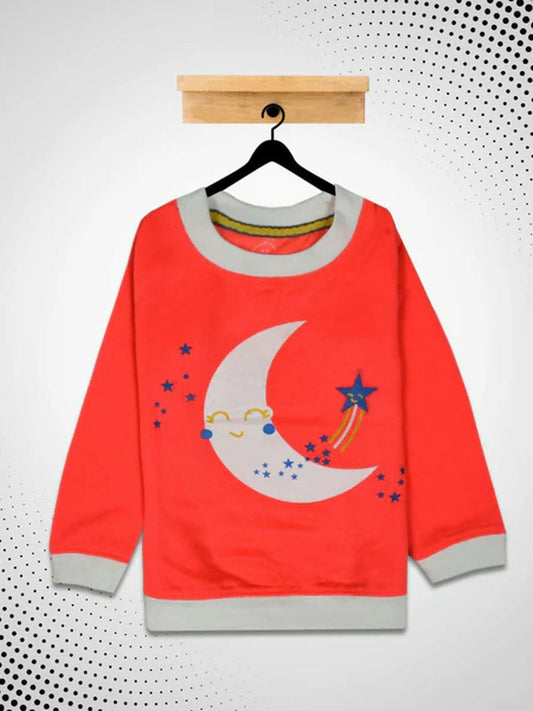 Funky's kid's Moon Star Printed Sweat Shirt-10188