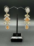 H&A Jewellery One Carat Silver and Gold Plated Earrings