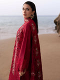 Mahnur Sirene Luxury Lawn Embroidered Unstitched 3-Piece Suit-Scarlet