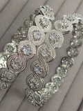 H&A Jewellery One Carat Silver Rhodium-Plated Karay with Semi-Precious Stones