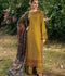 Hemstitch Lawn Embroidered Stitched 3-Piece Suit-Sandalwood