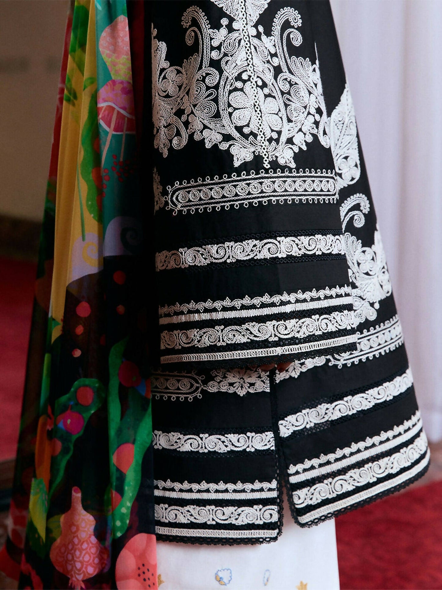 Jugnu by Hussain Rehar Summer Pret'25 Edit III Cotton Embroidered 3-Piece Suit-Liraz