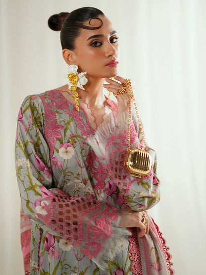 Binilyas Eres Bonita Viscose Embroidered Stitched 3-Piece Suit-1103-B