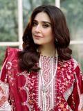 Binilyas Freesia Luxury Lawn Embroidered Unstitched 3-Piece Suit-103 - A
