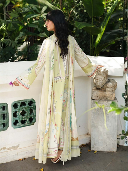 Qalamkar Qprints Lawn'26 Embroidered Unstitched 3-Piece Suit-AX-06-(B)-Vaila