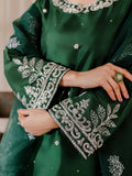 Allure By IH Raw Silk Embellished Stitched 3-Piece Suit-Camelia