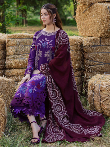 Parishay Winterwood Tales Khaddar Embroidered Stitched 3-Piece Suit-WW - 11