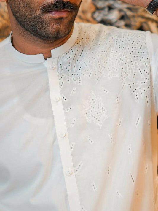 Fabrich Virsa Cotton Embroidered Unstitched Shalwar Kameez-FAB-8810