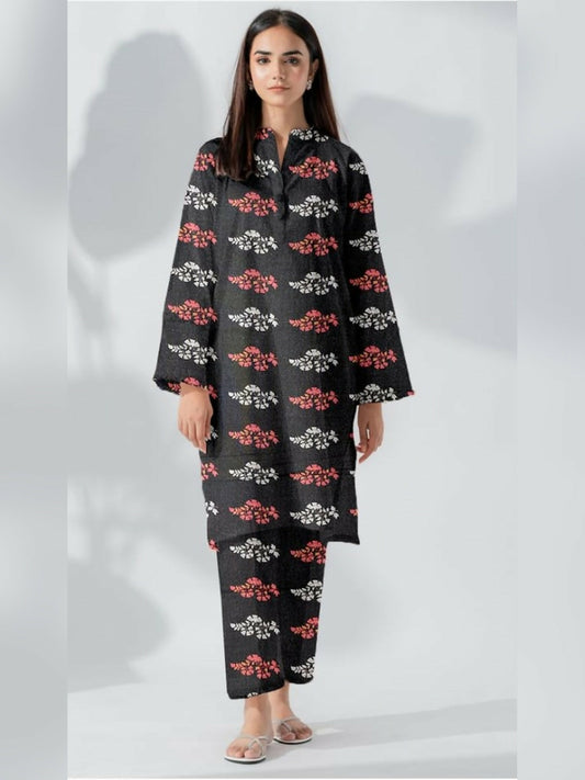 Bin Shaukat Karandi Printed Unstitched 2-Piece Suit