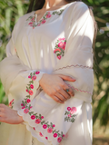 Kachy Dhaagy Lawn Embroidered Stitched 3-Piece Suit-Komal