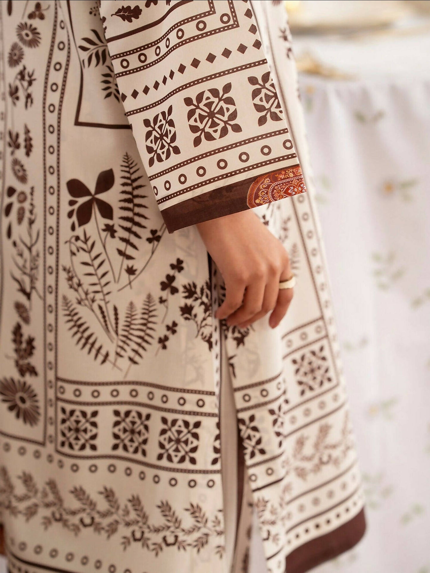 Mahnur Noir Lawn'26 Printed Co-Ord Set-N-03