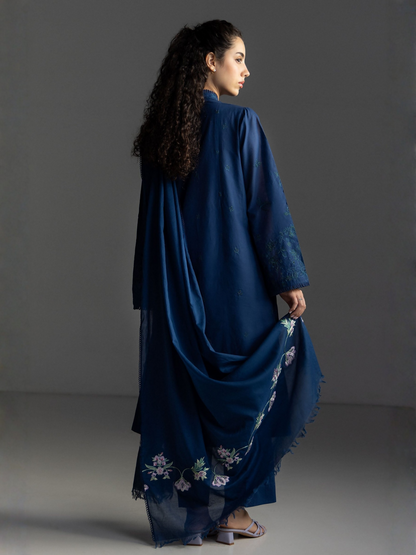 COCO by Zara Shahjahan Lawn'26 Embroidered Unstitched 3-Piece Suit-Liora-8A