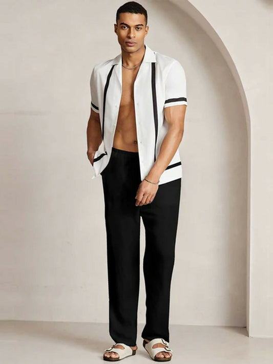 Jupiter Plain Blackline Contrast Coord Set-15108