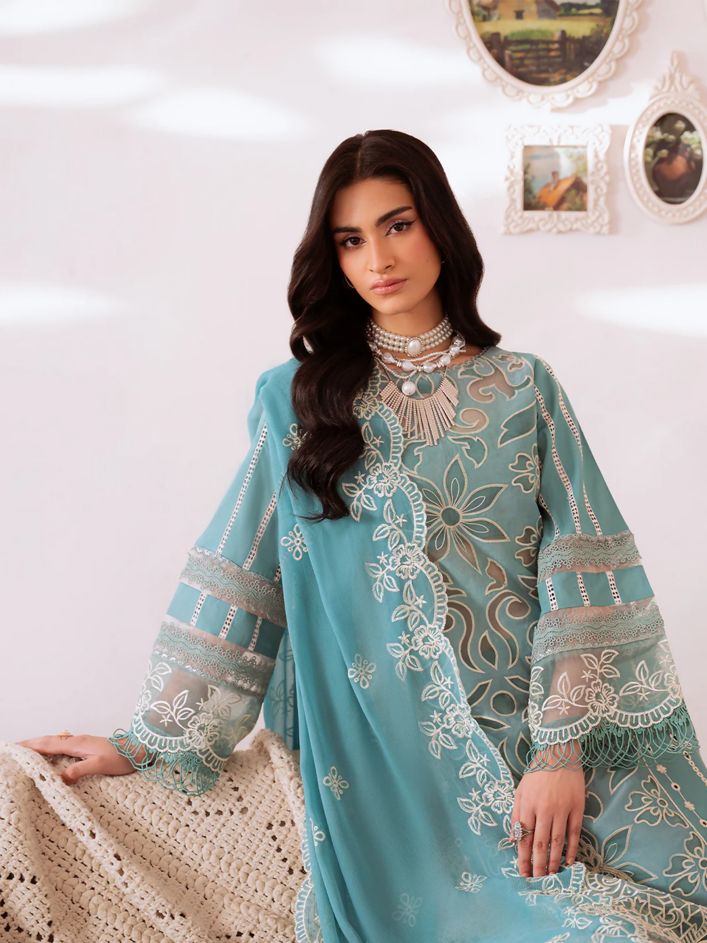 Mahnur Shanaya Lawn Embroidered Stitched 3-Piece Suit-SN-06