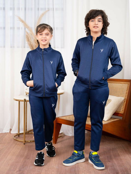 Blue Velvour Winter Tracksuit-#VWT32-A