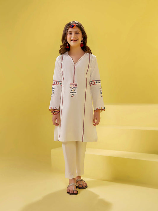 Designer stitched Top & Capri set made from breathable cotton, featuring full sleeves and a stylish customized fit—perfect for summer wear.