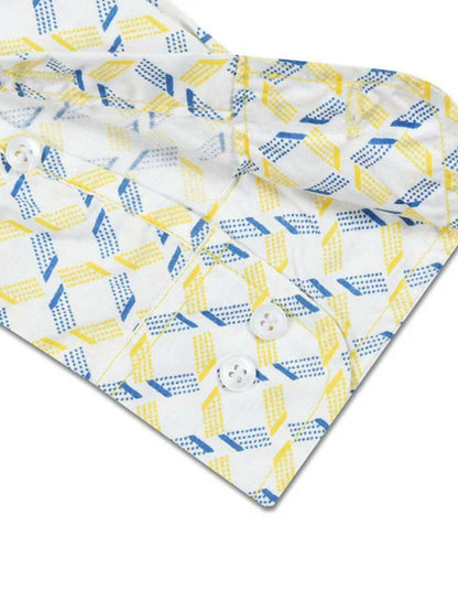 Funky’s Printed Rage Blue Lift Shirt-10233