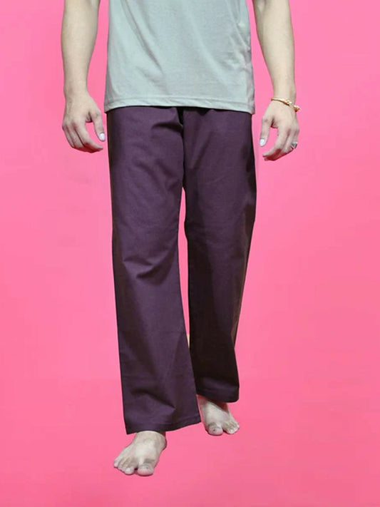 Funky's Plain Checked Loungewear Trouser-14628