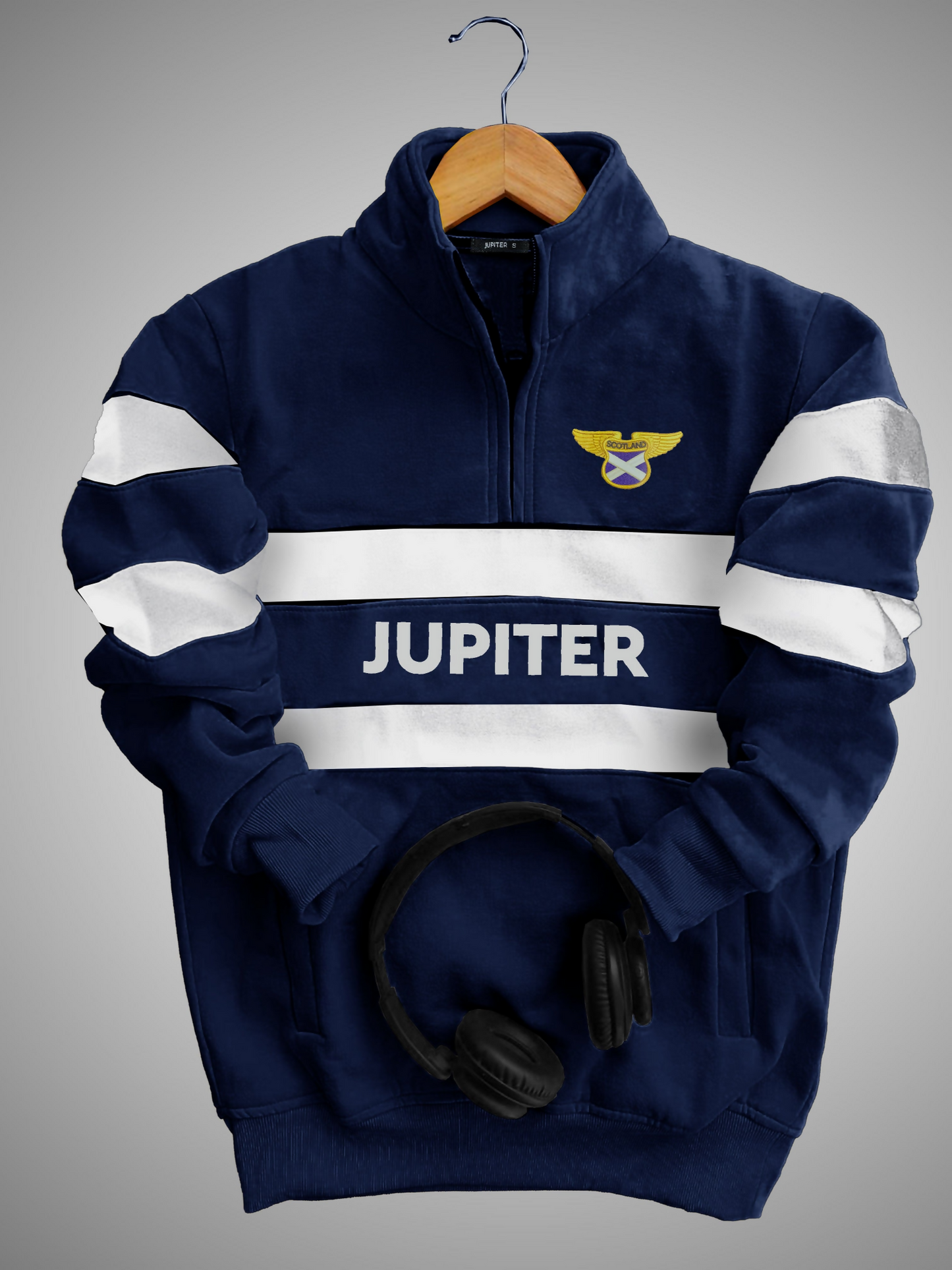 Jupiter Aviator Synthetic Poly Fleece Sweat Shirt Top-14143