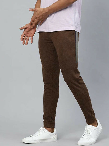 Funky's Plain Temper Terry Tape Fashion Prime Trousers-12747