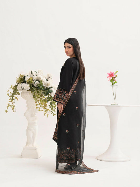 Stylish Collection Saya Pret Cotton Embroidered 3-Piece Suit-Hareem