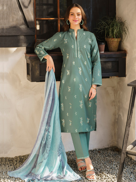 Panache Apparel Lawn Embroidered Stitched Suit-Hana