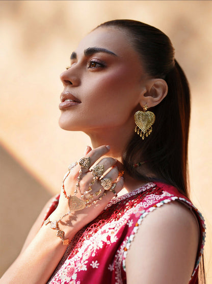 Binilyas Heritage Dore Summer'26 Lawn Embroidered Unstitched 3-Piece Suit-176-A