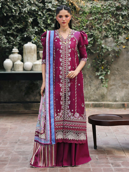 Binilyas Lumina Summer Lawn Embroidered Unstitched 3-Piece Suit-L75-B