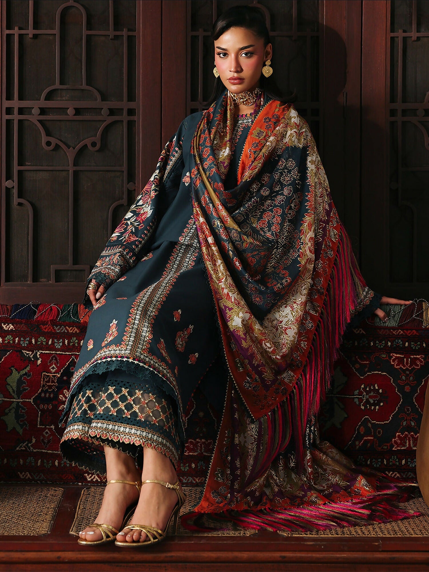 Binilyas Lumina Summer-26 Lawn Embroidered Unstitched 3-Piece Suit-L74-A