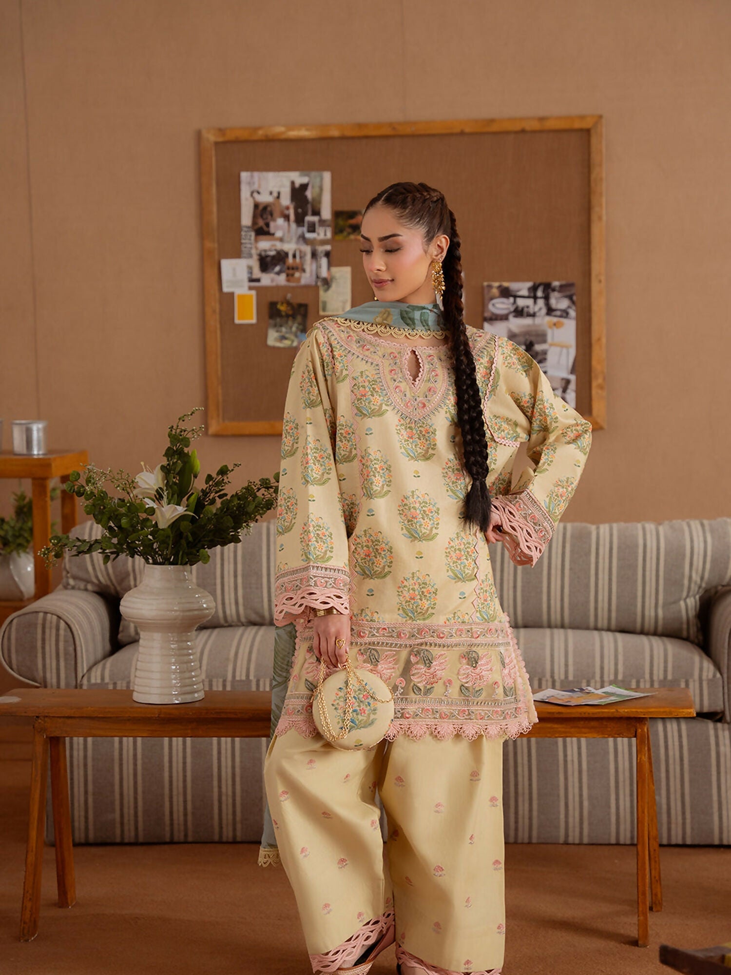 Joolie By Saira Rizwan Lawn Embroidered Unstitched 3-Piece Suit-Nerdia-A-SRL25-02