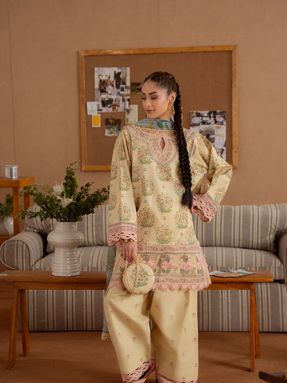 Joolie By Saira Rizwan Lawn Embroidered Unstitched 3-Piece Suit-Nerdia-A-SRL25-02