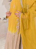 Ruby's Couture Shireen Raw Silk Embellished Stitched 3-Piece Suit-Intiha-e-Hussun