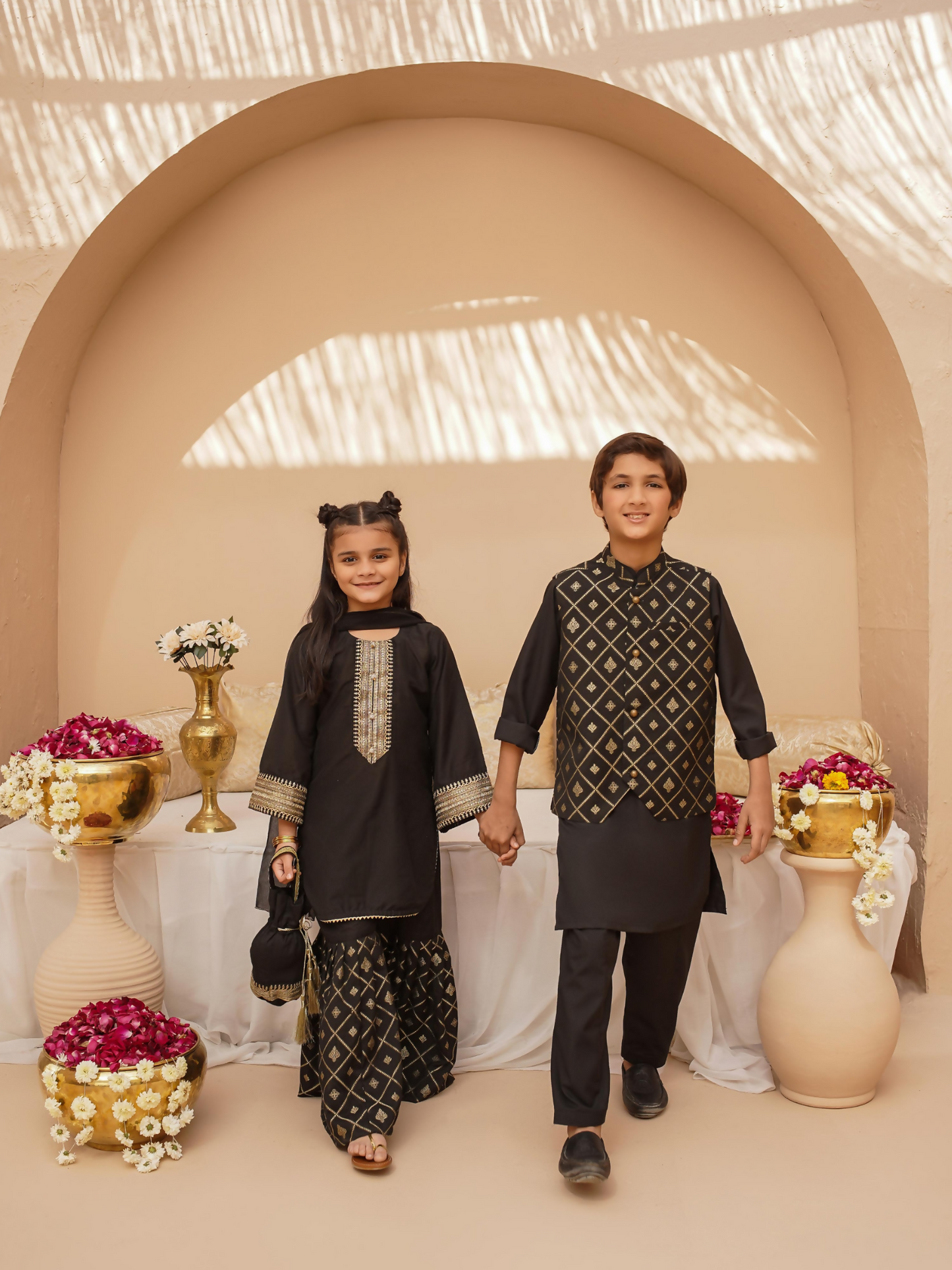 Kidoz Kloset Wash & Wear Kurta Pajama-Midnight Luxe-Boy