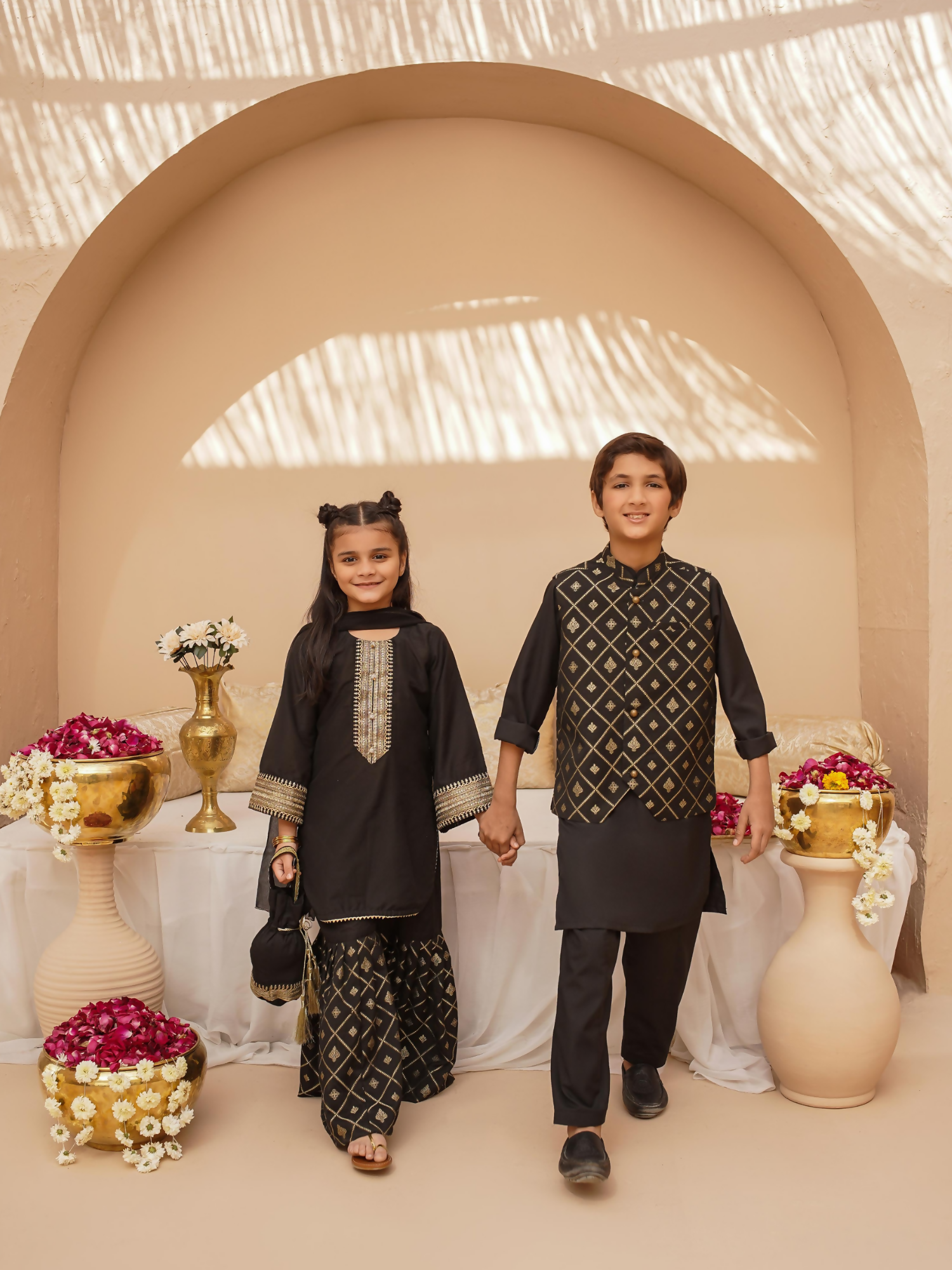 Kidoz Kloset Wash & Wear Kurta Pajama-Midnight Luxe-Boy