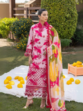 Naqsh Festive Edit Print Kari Lawn Embroidered Unstitched 3-Piece Suit-N-00116