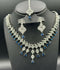 H&A Jewellery One Carat Silver Rhodium Plated Jewellery Set