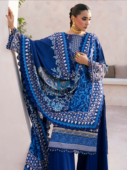 Binilyas Kotrai Embroidered Unstitched 3-Piece Suit-796 - B