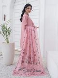 MH Cloth House Khaadi Net Embroidered Stitched 3-Piece Suit-Lameen