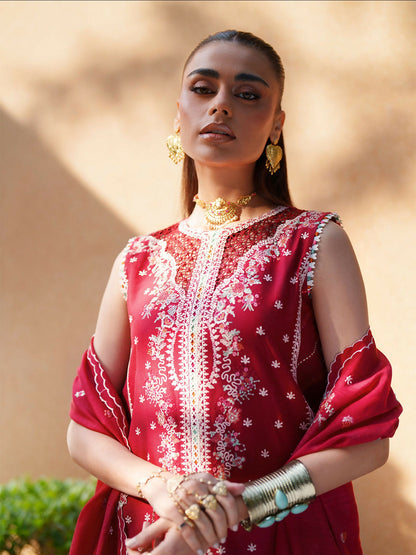 Binilyas Heritage Dore Summer'26 Lawn Embroidered Unstitched 3-Piece Suit-176-A