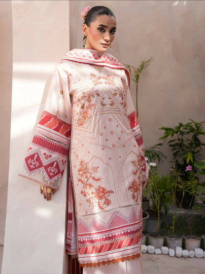 Binilyas Kotrai Embroidered Unstitched 3-Piece Suit-795-A