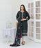 Ruby's Couture Chamak Dhamak Khadi Silk Embroidered Stitched 3-Piece Suit-Marvi