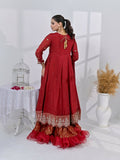 Ruby's Couture Chamak Dhamak Silk Embroidered Lehenga-Rung Reza