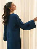 Mannat Clothing Suave Edit Raw Silk Embroidered Co-Ord Set-Nocturne