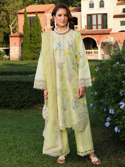 Rang Rasiya Florence Summer Edit'26 Lawn Embroidered Unstitched 3-Piece Suit-Misha