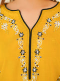 HU Studios Marjaan Collection Embroidered Stitched 3-Piece Suit-Daffodils Delight