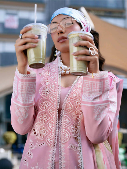 Mahnur Broadway Luxury Lawn'26 Embroidered Unstitched 3-Piece Suit-BW-008