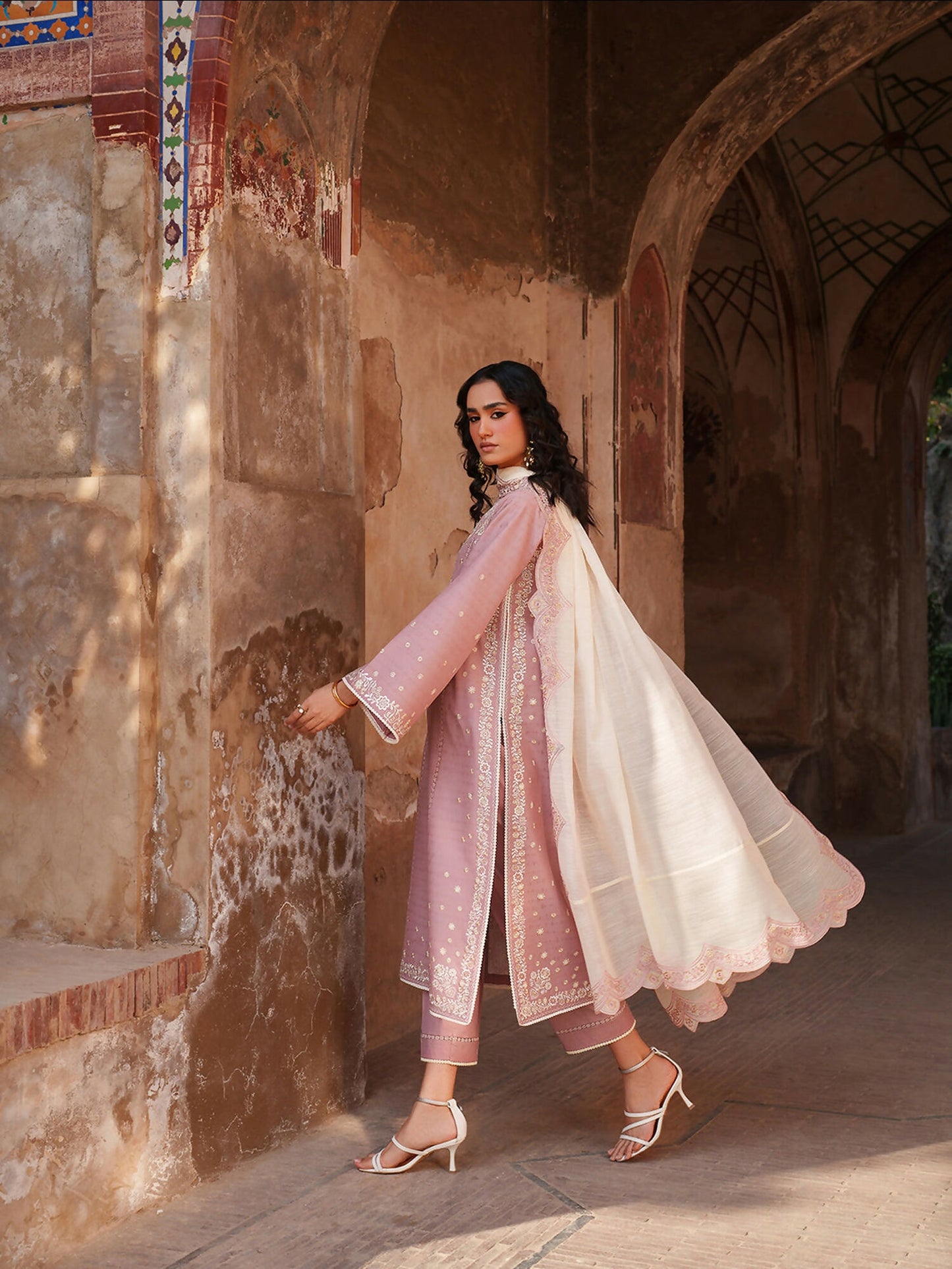 Binilyas Suroor Eid Pret'26 Lawn Embroidered Stitched 3-Piece Suit-245-B
