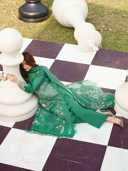 Parishay Summer Queen Lawn Embroidered Unstitched 3-Piece Suit-SQ-11