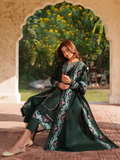 Panache Apparel Khaddar Embroidered Stitched Suit-Aylin-Green